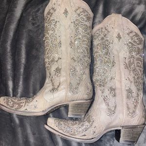 White Corral boots